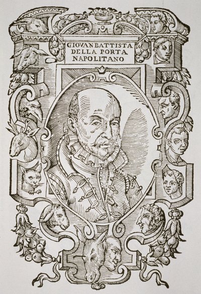 Giovanni Battista della Porta (1535-1615) ze swojej książki Delle Celeste Fisionomia, Padwa 1616, zilustrowanej w History of Magic, wydanej pod koniec XIX wieku autorstwa Italian School