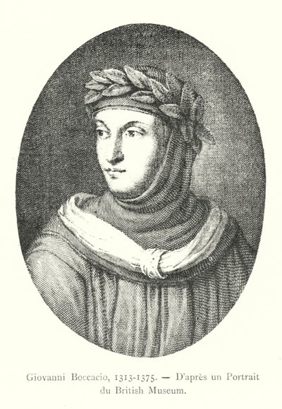 Giovanni Boccaccio autorstwa Italian School