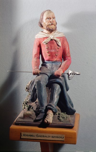 Giuseppe Garibaldi (1807-82), ok.1860 (malowana terakota) autorstwa Italian School