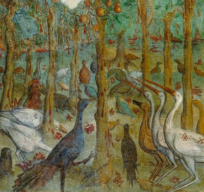 Gli alberi suderanno sangue (Drzewa pocą się krwią), fragment Objawienia Jana autorstwa Italian School