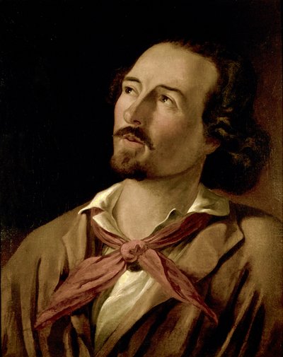 Goffredo Mameli (1827-1849) poeta i patriota włoskiego Risorgimento. Anonimowy obraz z XIX wieku. Muzeum Risorgimento Mediolan autorstwa Italian School