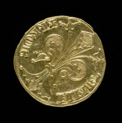 Złoty floren (awers) z fleur de lys, Florentine, 1252 (rewers patrz 83494) autorstwa Italian School