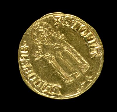 Złoty floren (rewers) przedstawiający św. Jana Chrzciciela, Florentine, 1252 (awers patrz 83495) autorstwa Italian School