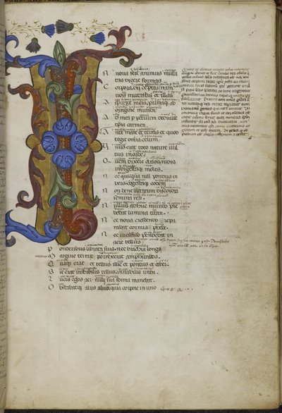 Harley 2769, f.3 Zdobiony inicjał 