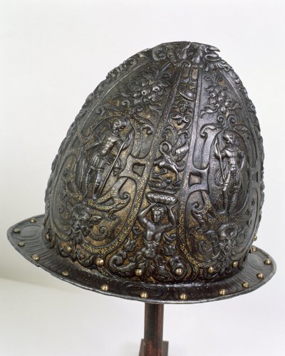 Hełm, ok.1585 (żelazo) autorstwa Italian School