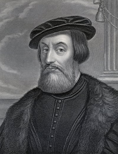 Hernan Cortes, grawerowany przez Williama Holla, c.1830s autorstwa Italian School
