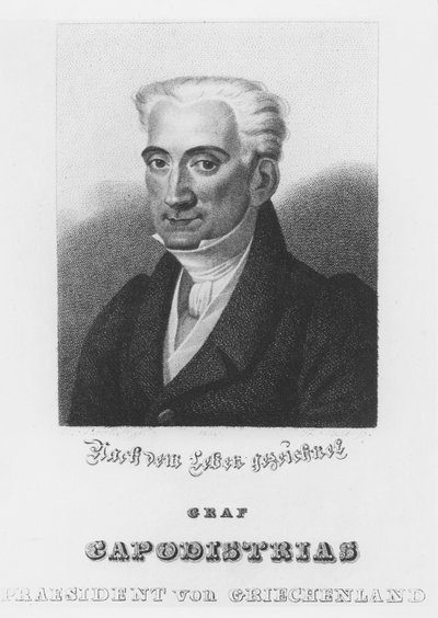 Ioannis Kapodistrias (grafika) autorstwa Italian School