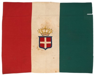 Włoska flaga zdobyta przez King