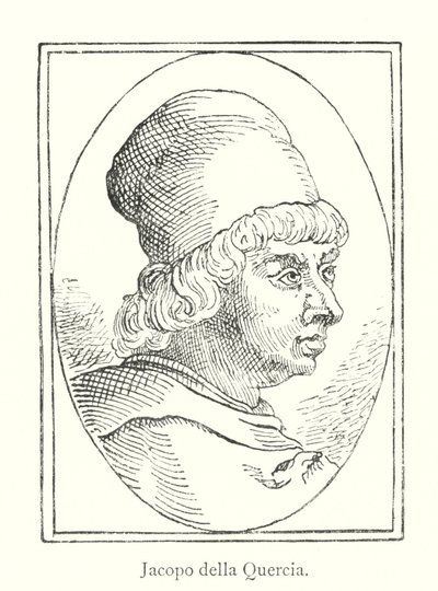 Jacopo della Quercia (grafika) autorstwa Italian School