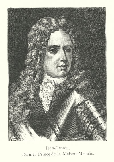 Jean-Gaston, Ostatni Książę Domu Medyceuszy (grafika) autorstwa Italian School