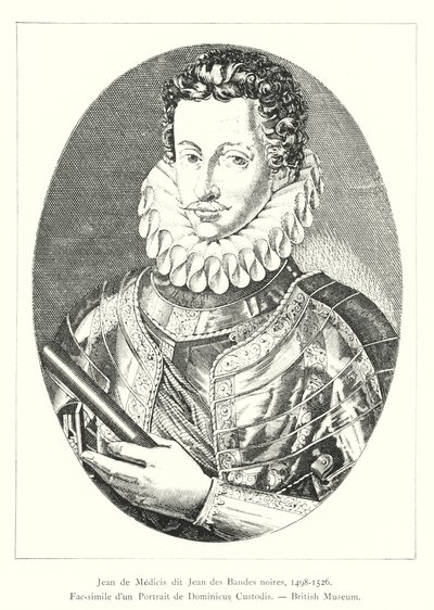 Jean de Medici powiedział, że Jean z czarnych pasm autorstwa Italian School