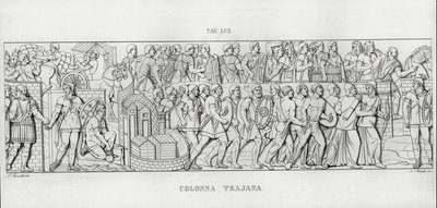Kolumna Trajana (rycina) autorstwa Italian School