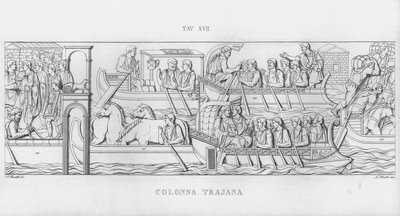 Kolumna Trajana, Kolumna Trajana (rycina) autorstwa Italian School