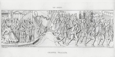 Kolumna Trajana, Kolumna Trajana (rycina) autorstwa Italian School