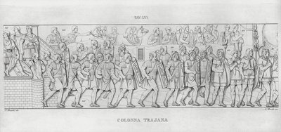 Kolumna Trajana, Kolumna Trajana (rycina) autorstwa Italian School