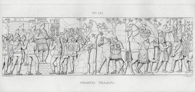 Kolumna Trajana, Kolumna Trajana (rycina) autorstwa Italian School