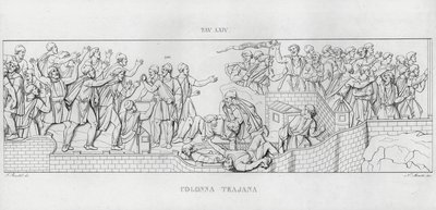 Kolumna Trajana, Kolumna Trajana (rycina) autorstwa Italian School
