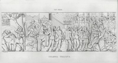 Kolumna Trajana, Kolumna Trajana (rycina) autorstwa Italian School