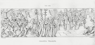 Kolumna Trajana, Kolumna Trajana (rycina) autorstwa Italian School