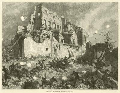 Titanic Fight of the Vessel (rycina) autorstwa Italian School