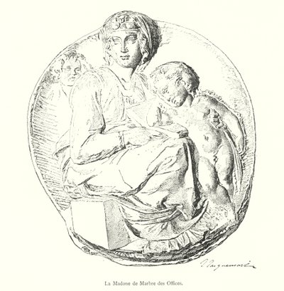 Marmurowa Madonna Uffizi (rycina) autorstwa Italian School