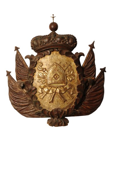 Duża barokowa rzeźba herbowa, ok. 1700 (drewno) autorstwa Italian School