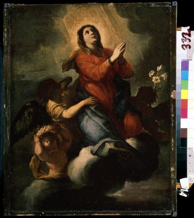 "Wniebowzięcie Najświętszej Maryi Panny" (Wniebowzięcie Najświętszej Maryi Panny) XVII-wieczna Szkoła Malarstwa Muzeum Sztuki Michaiła Kroszyckiego, Sewastopol (Sewastopol) Ukraina autorstwa Italian School