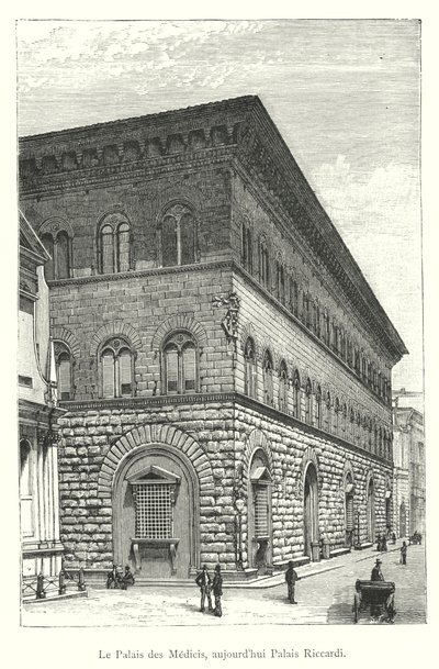 Pałac Medici, obecnie Pałac Riccardi (rycina) autorstwa Italian School