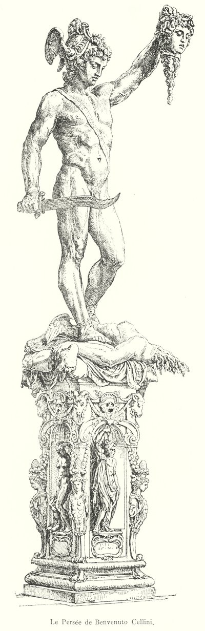 Persee de Benvenuto Cellini (grafika) autorstwa Italian School