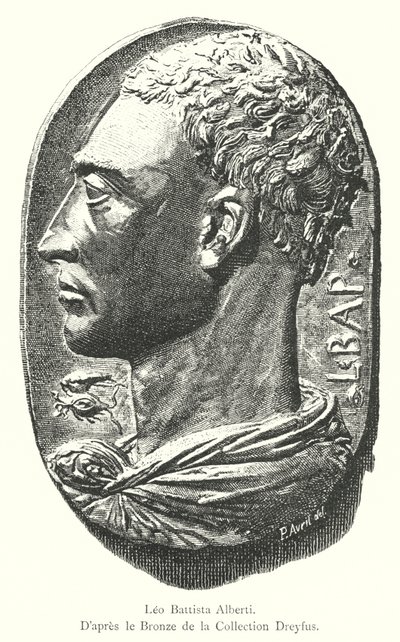 Leon Battista Alberti, Po brązie w kolekcji Dreyfusa (grafika) autorstwa Italian School