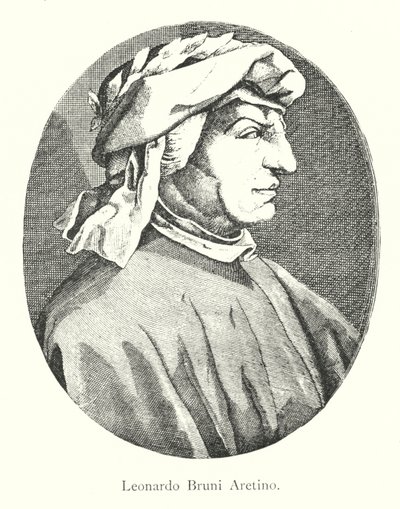 Leonardo Bruni Aretino (grafika) autorstwa Italian School
