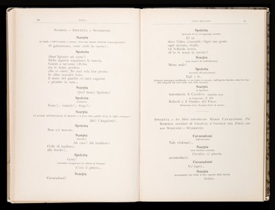 Libretto autorstwa Tosca Giacomo Pucciniego, wydanie Ricordi, Włochy autorstwa Italian School