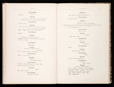 Libretto autorstwa Tosca Giacomo Pucciniego, wydanie Ricordi, Włochy autorstwa Italian School