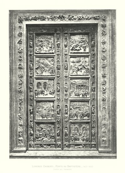 Lorenzo Ghiberti, Porte du Baptistere autorstwa Italian School