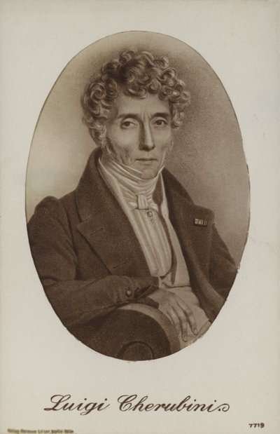 Luigi Cherubini, kompozytor włoski (1760-1842) autorstwa Italian School