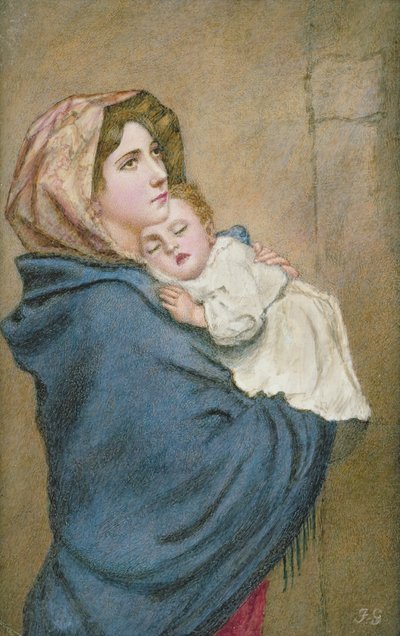 Madonna Ubogich (wc na kości słoniowej) autorstwa Italian School