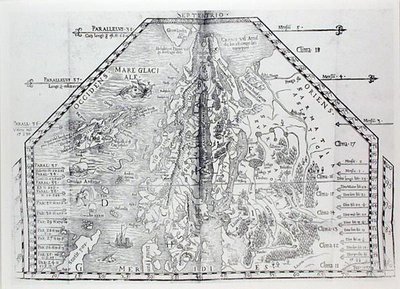 Mapa Skandynawii z atlasu Olausa Magnusa autorstwa Italian School