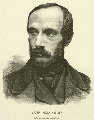 Mazzini Nella Virilita (grafika) autorstwa Italian School