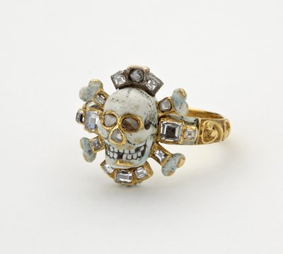 Memento mori ring autorstwa Italian School