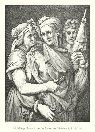 Michelangelo Buonarotti, The Parks, Pitti Palace Collections (rycina) autorstwa Italian School