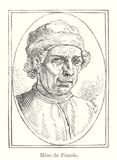 Mino de Fiesole (grawerowanie) autorstwa Italian School