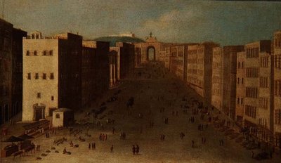 Neapolitańska scena uliczna autorstwa Italian School