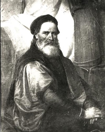 Nicolo Pisani (olej na płótnie) (zdjęcie czarno-białe) autorstwa Italian School