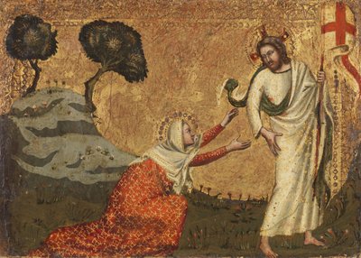 Noli me tangere, 1350-75 autorstwa Italian School