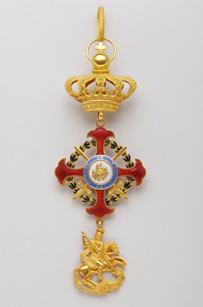 Order Świętego Jerzego z Reunion: insygnia należące do władców Domu Królewskiego (1800-1850) autorstwa Italian School