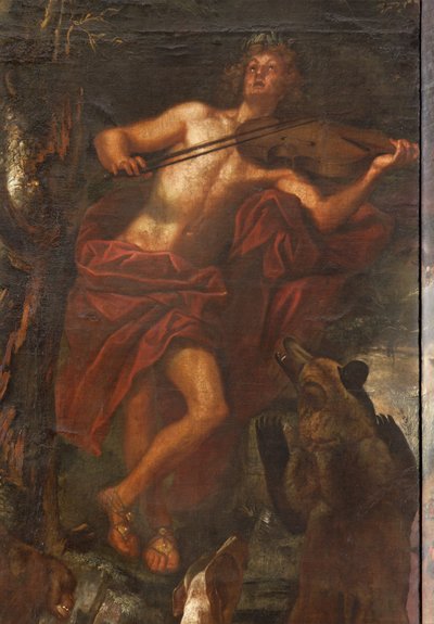 Orfeusz zaklinający zwierzęta muzyką, Mit Orfeusza autorstwa Italian School