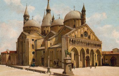 Padwa / Padwa: Kościół Świętego, Bazylika Świętego Antoniego (chromolitho) autorstwa Italian School
