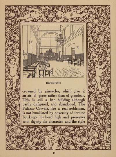Strona z broszury hotelu San Domenico Palace, Taormina (litografia) autorstwa Italian School