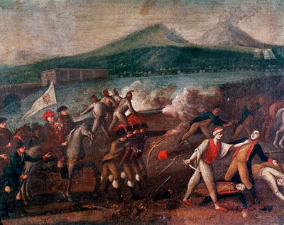 Republika Partenopska (lub Republika Neapolitańska) została proklamowana 21 stycznia, Anonimowy obraz około 1799 r. Neapol, Nazion autorstwa Italian School