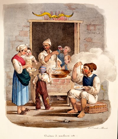 Sprzedawca makaronu autorstwa Italian School